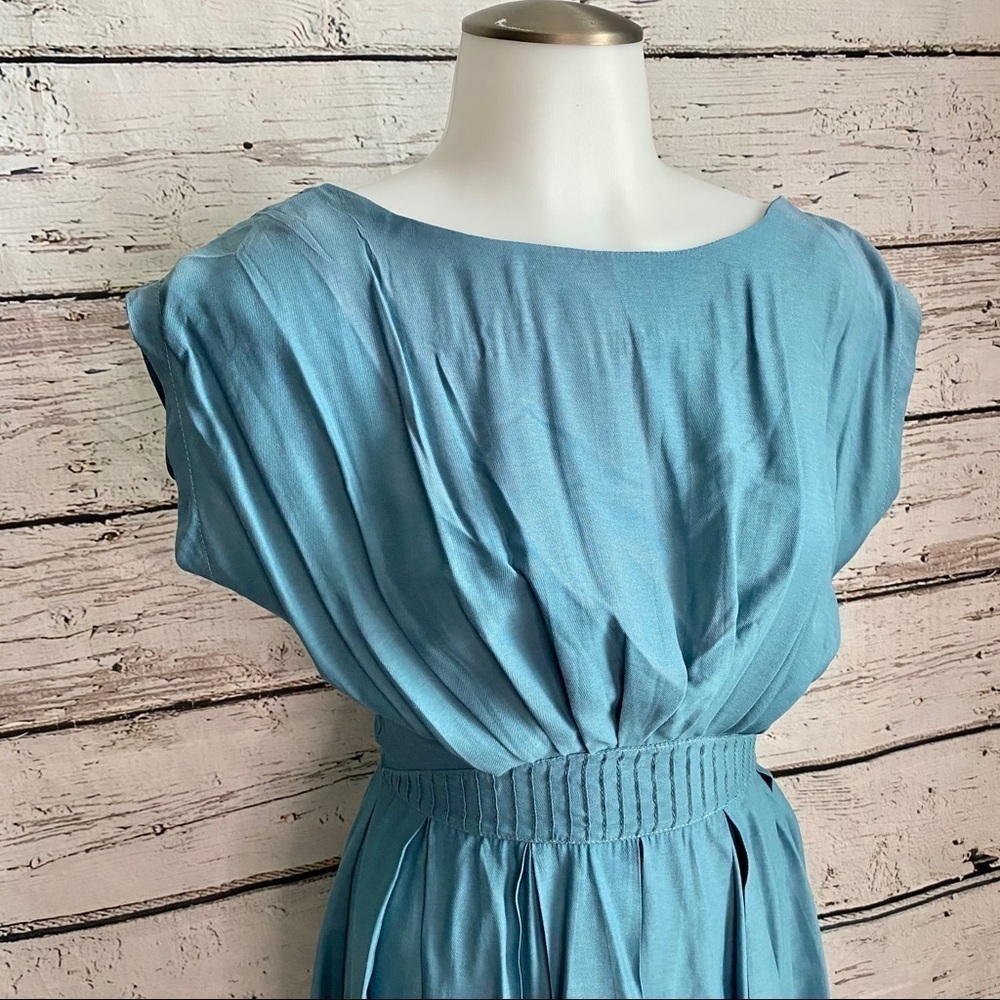 Nwt Louche Green/Teal Sleeveless Dress — image 4 of 5